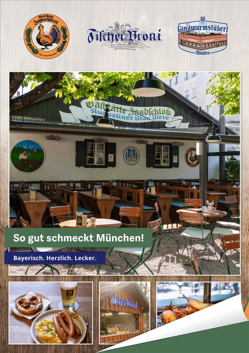 Broschüre Gasthaus Jagdschlössl – So gut schmeckt München